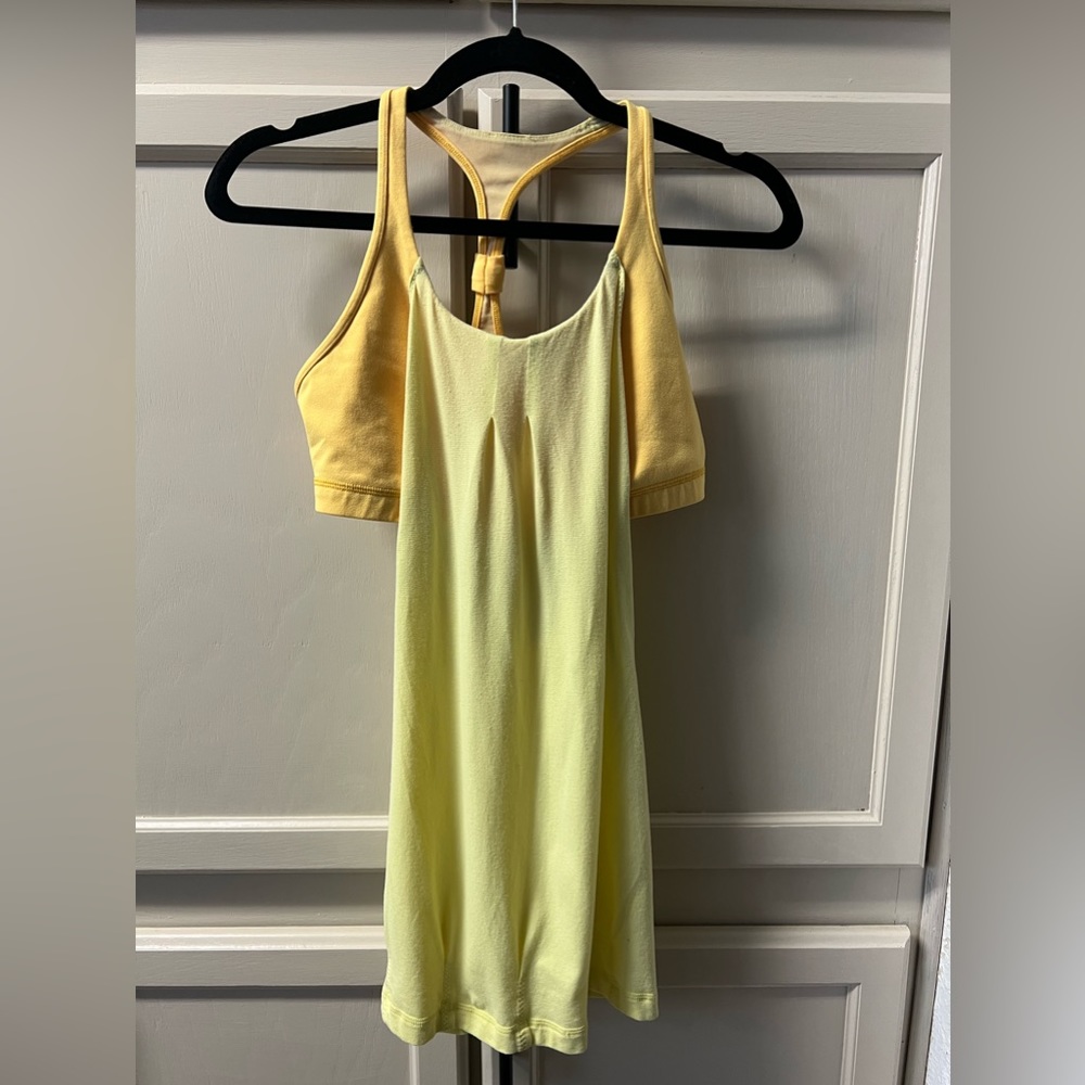 007 LuLuLemon No Limits Yellow on Yellow Tank
